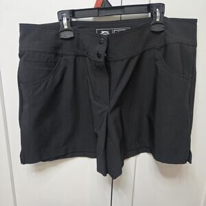 Slazenger Golf Shorts Women’s Size 12 Black Performance Stretch Casual Athletic